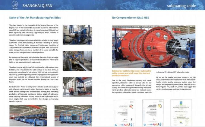 18/33kv Mv 2 3 Core Epr Insulated with Armoured Submarine Power Cable