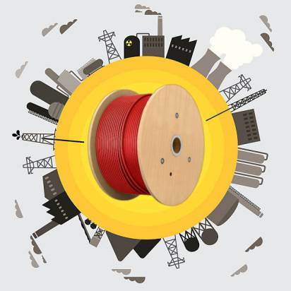 Orange Circular Cable 3c+E 2.5mm2 Bc Cu/PVC/PVC V90 450/750V Cable
